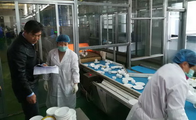 日照市食安辦對莒縣餐飲具集中消毒單位進行市級驗收